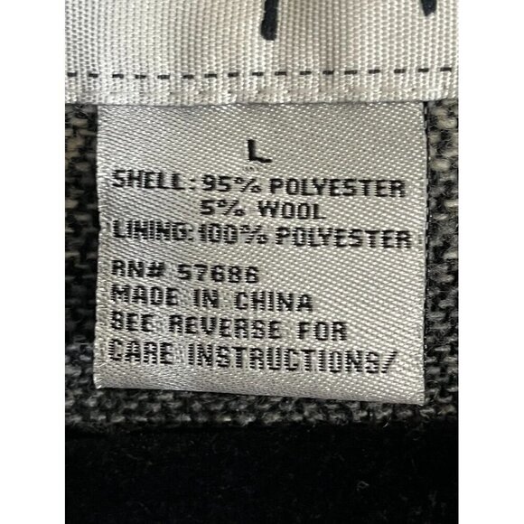 Daytrip Wool Animal Print Jacket L Black Striped Aztec Western Boho Classic Chic - Picture 3 of 14